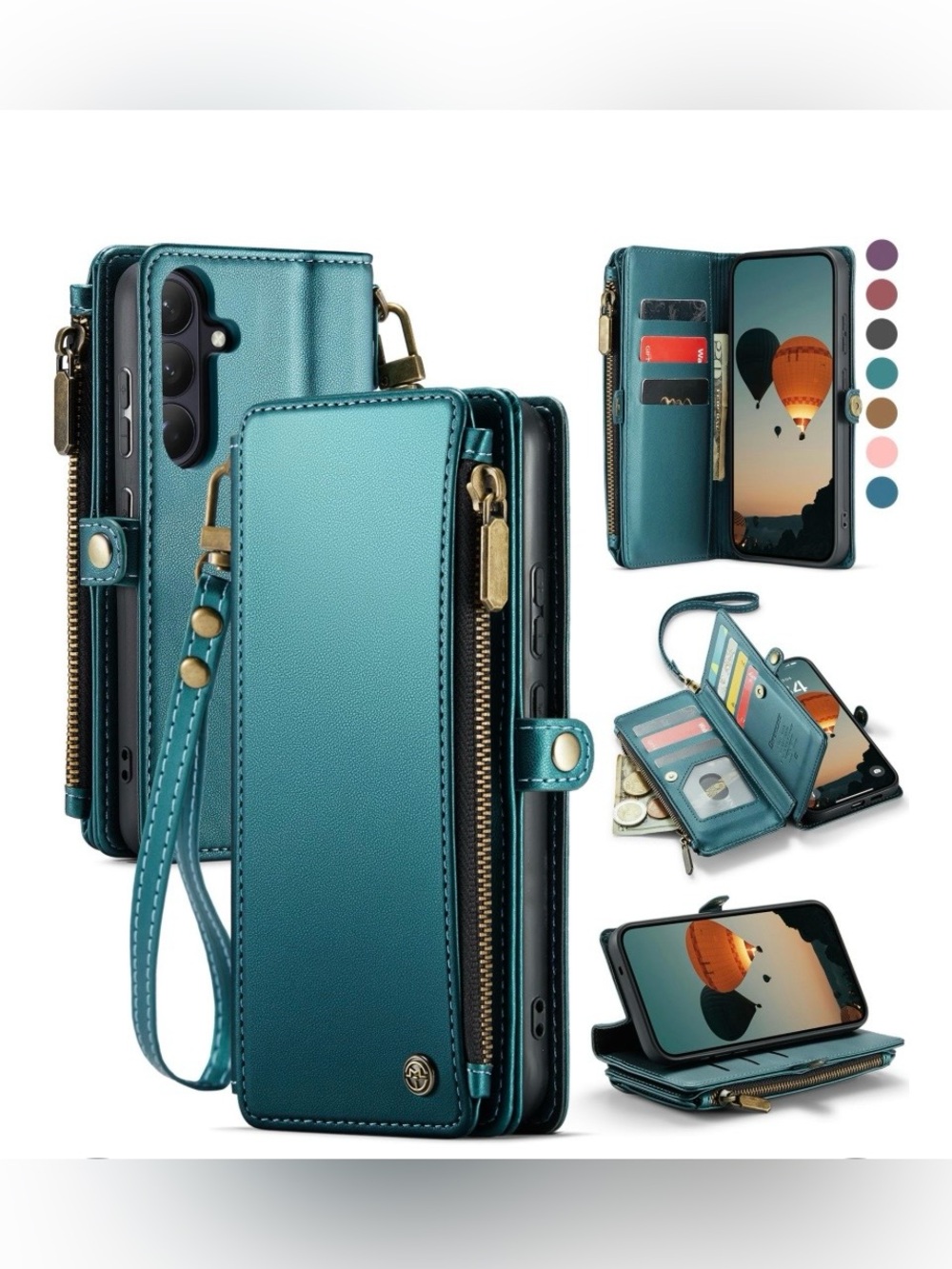 Samsung Galaxy S26 Wallet Case Pu Leather - TEAL